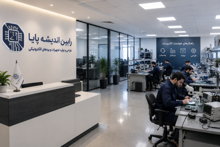 تیم فنی و آزمایشگاه الکترونیک رابین اندیشه پایا